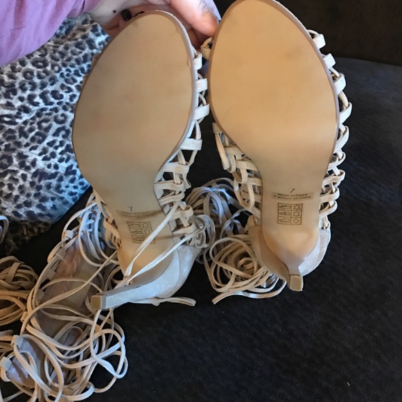 🎉1 LEFT BLOWOUT🎉Jeffrey Campbell Lace Up Heels - Picture 3 of 8